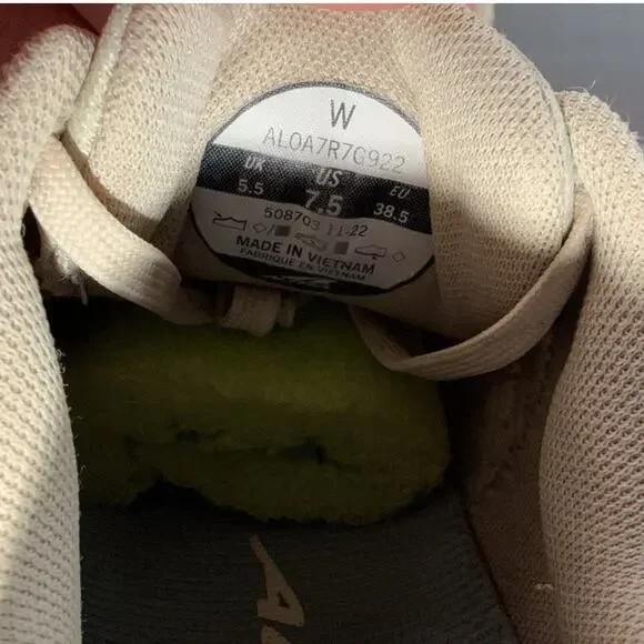 Altra Lone Peak 7 Womens 7.5 Shoes Beige Running Walking Gym Trail AL0A7R7G922 - Picture 7 of 11